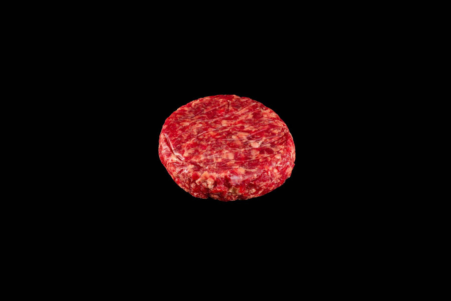 Hamburguesa de carne madurada de vaca salvaje raza Betizu