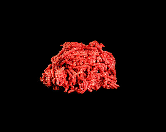 Carne picada madurada de vaca raza Galloway