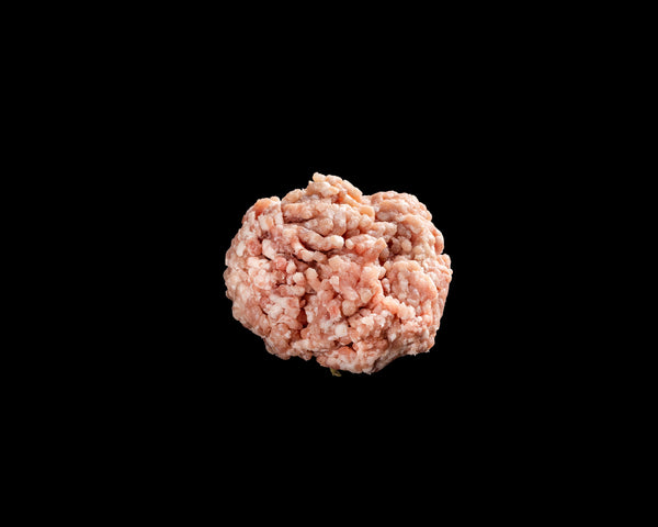 Carne picada fresca de cerdo de caserío