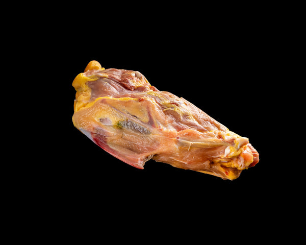 Carcasas de pollo de caserío para caldo casero
