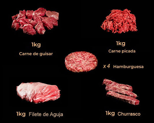 Lote de carne madurada de vaca Galloway