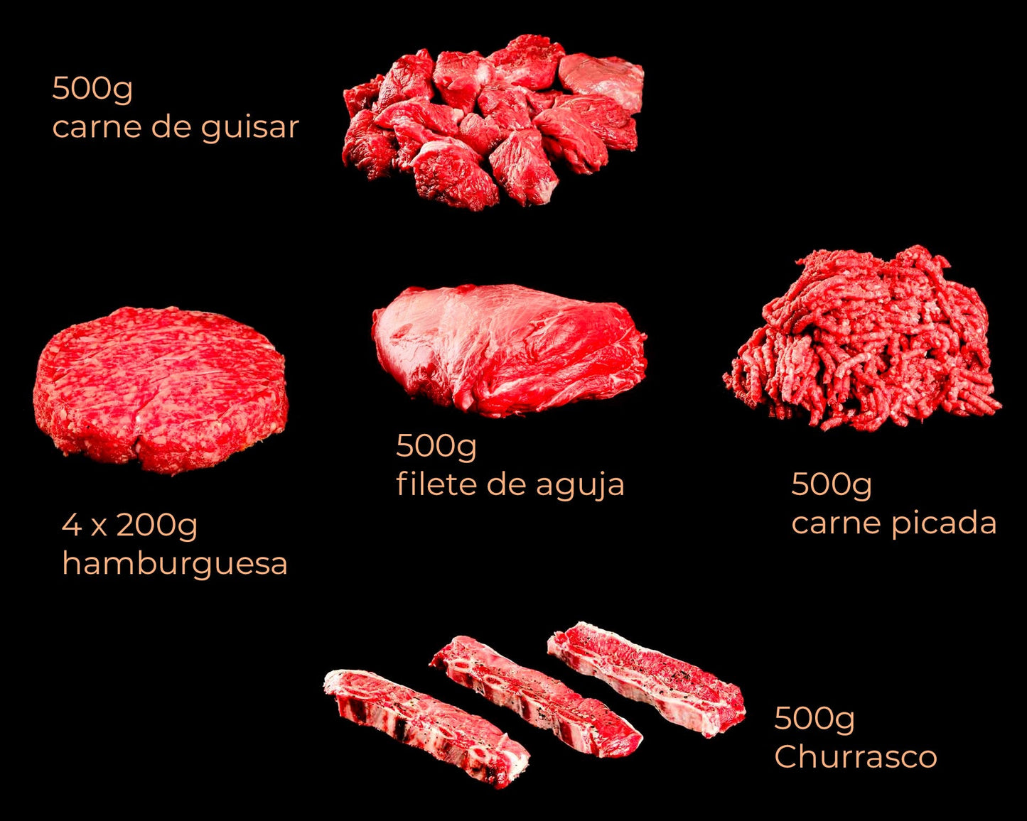 Lote de carne madurada vaca salvaje raza Betizu