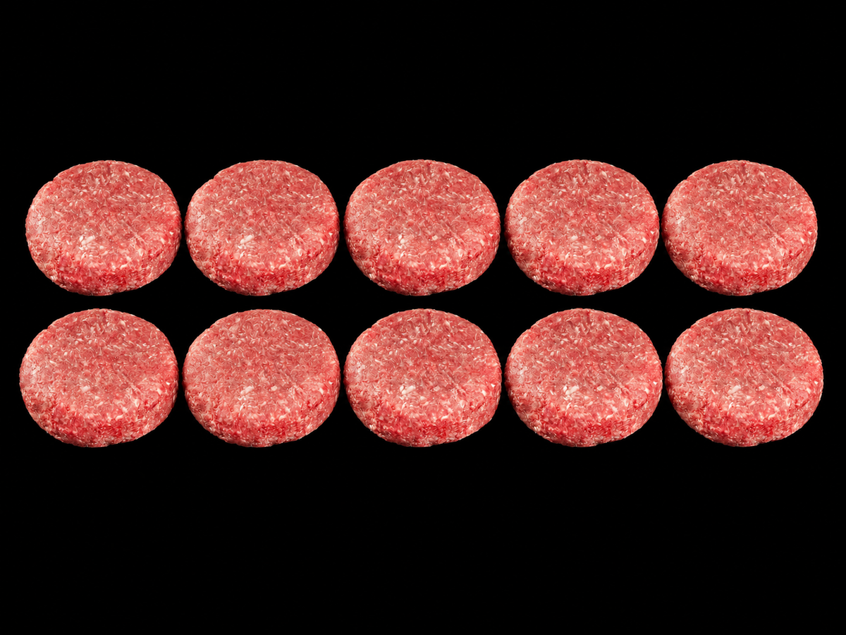 Pack 10 hamburguesas de ternera