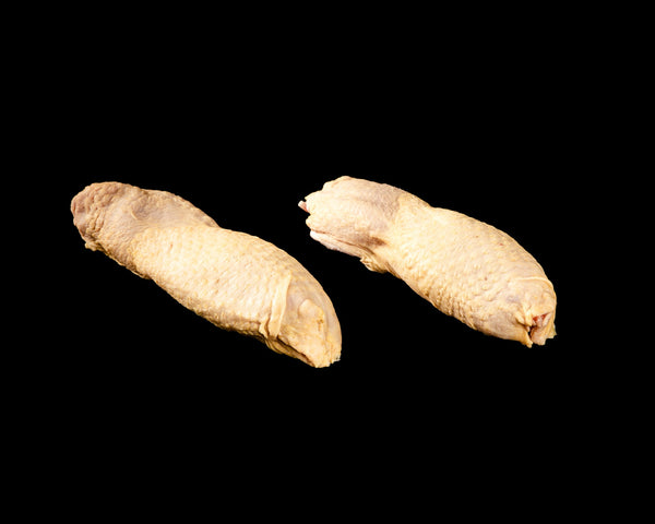 Muslos deshuesados de pollo de caserío, abiertos y sin hueso