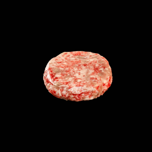 Hamburguesas de secreto de cerdo de caserío, elaboradas en carnicería
