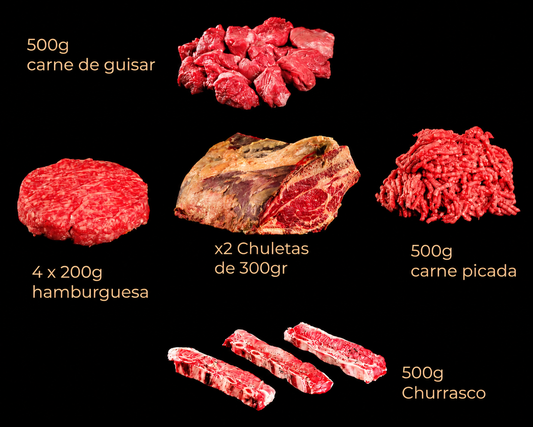 Lote de Carne Madurada Vaca Salvaje Raza Betizu